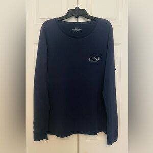 Vineyard Vines Long Sleeve Navy Whale T Shirt  L